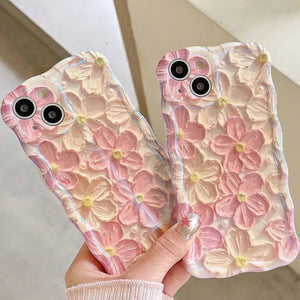 Floral Wavy Shape Case
