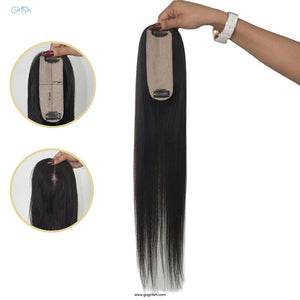 Silk Base Human Hair Topper 1.5*5Inc