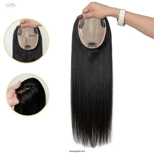 Silk Base Human Hair Topper 4.5*6Inc