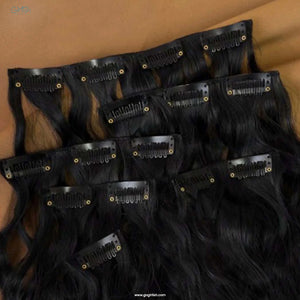 6 Pcs Set 16 Clip In Hair Extensions (Curly)