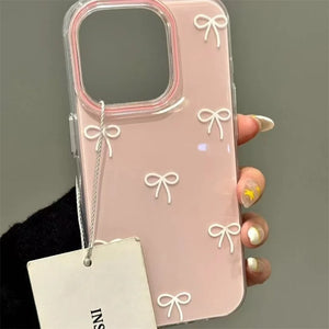 Bow Doodle Case-Pink
