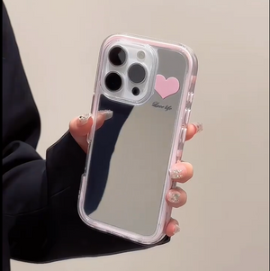 Reflective Mirror Chrome Phone Case - Pink Edition