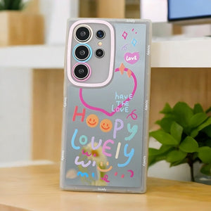 Lovely Heart Mirror Case - Samsung