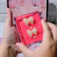Cute Bow Charm Flip Phone Case