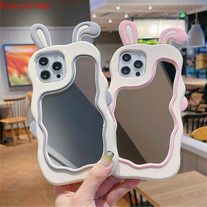 Luxe Rabbit Mirror Case