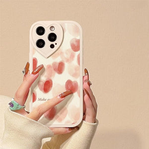 Watercolor Heart Case