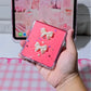 Cute Bow Charm Flip Phone Case