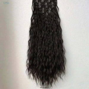 6 Pcs Set 16 Clip In Hair Extensions (Curly)