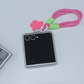 Cute Bow Charm Flip Phone Case