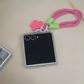 Cute Bow Charm Flip Phone Case