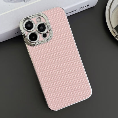 Textured Weave Luxe Case - Pink