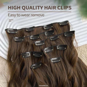 7 Pcs Set 16 Clip In Hair Extensions (Wavy)