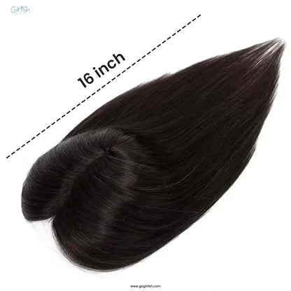 Invisible Human Hair Lace Topper - 16 Inch