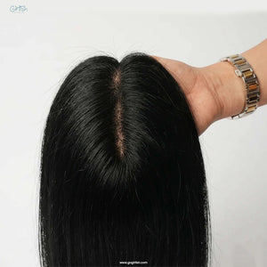 Invisible Human Hair Lace Topper - 18 Inch