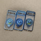 Clear Chrome MagSafe Ring Stand Case