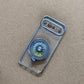 Clear Chrome MagSafe Ring Stand Case