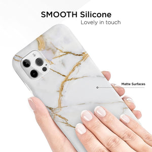 White Winter Classy Marble Phone Case