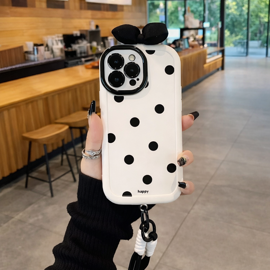 Polka Puff Bow Case
