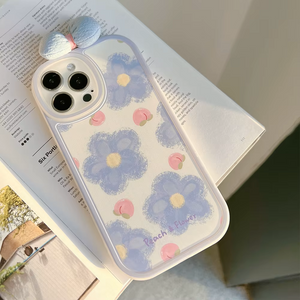 Elegant 3D Fabric Bow Case - iPhone