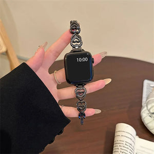 Crystal Heart Bracelet Apple Watch Strap