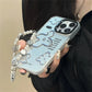 Floral Pearl Case with Lanyard