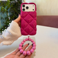 3D Glossy Diamond Grid Shockproof Case