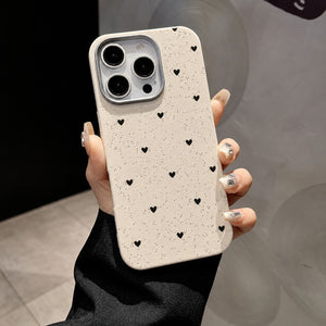Speckled Heart Case-White