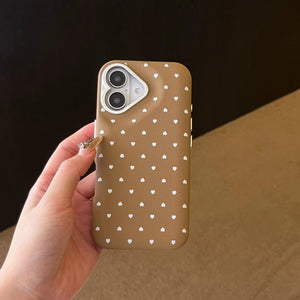 Dotted Love Case - Brown