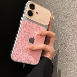 UrbanLeather Texture Pink Case - iPhone