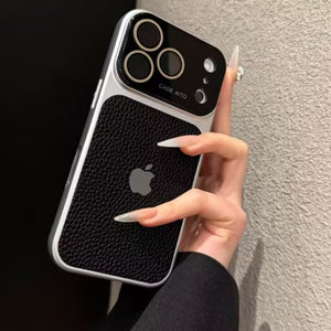 UrbanLeather Texture Black Case - iPhone