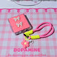 Cute Bow Charm Flip Phone Case