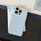 Cute Checkered Case with Heart Strap