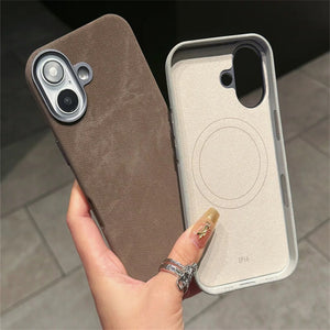 Velvet Edge Leather Case - Brown