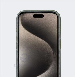 Diamond texture leather Case - Green