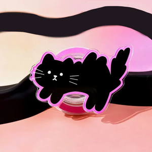 Black Cat Case With Magnetic Holder
