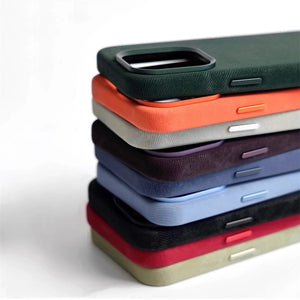 Velvet Edge Leather Case - Blue