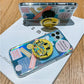 Pop-Grip Smiley Glitter Case
